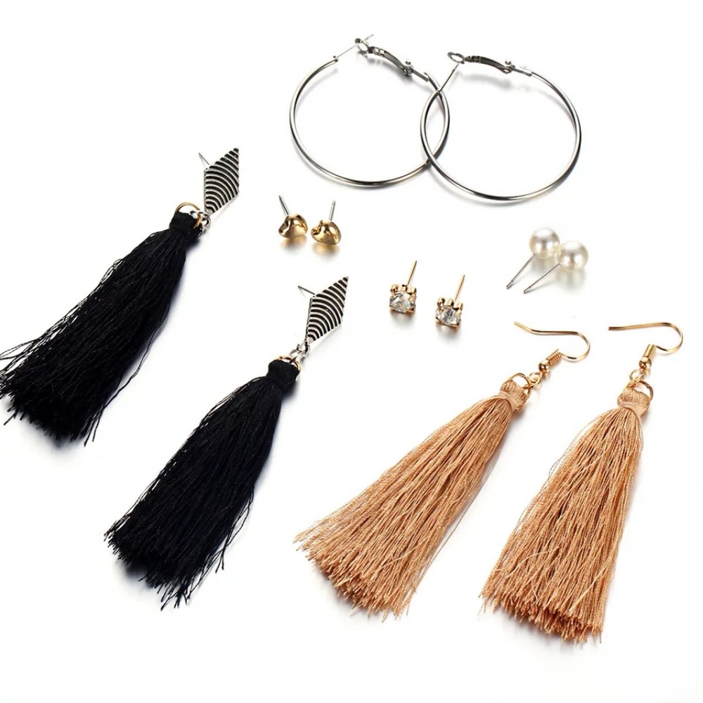 6 PC Earring Set